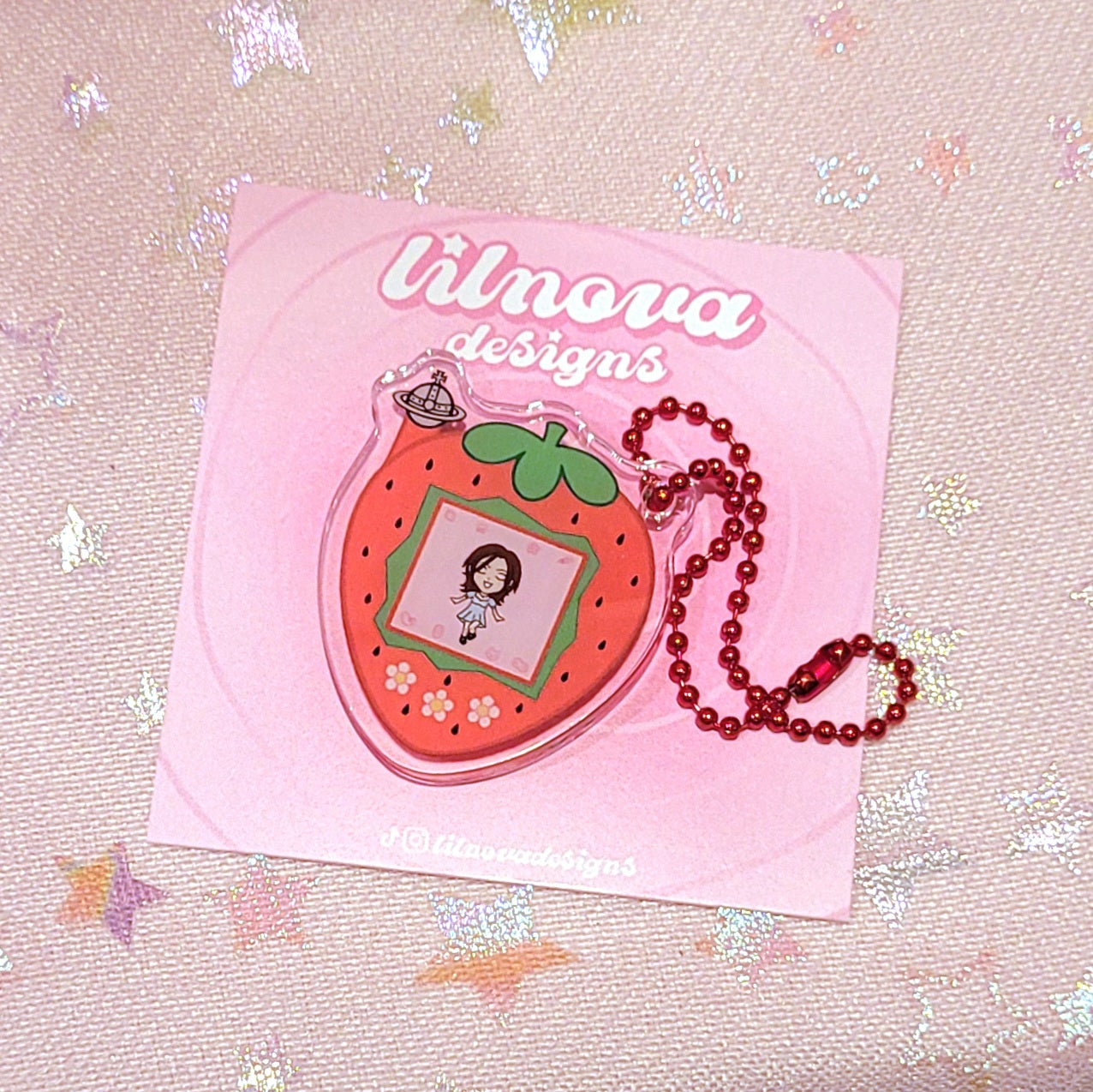 Nana strawberry keychains