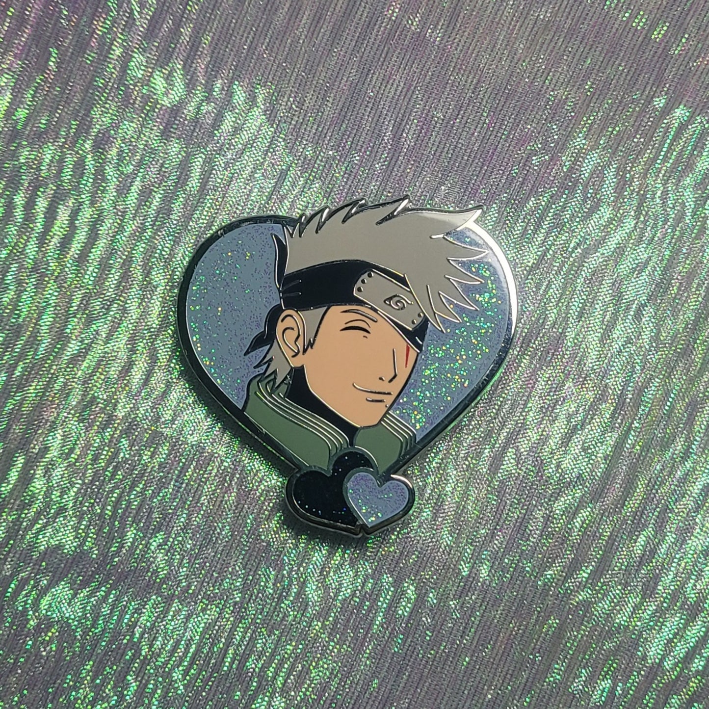 Maskless Kakashi Heart (EYES CLOSED)
