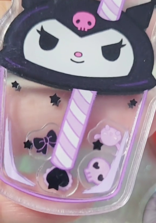 Kuromi shaker keychain