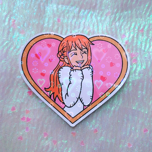 Nami heart sticker