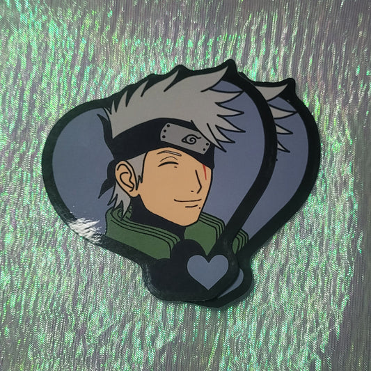 Maskless Kakashi sticker(Eyes Closed)