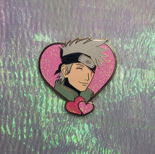 Maskless Kakashi Heart (EYES CLOSED)