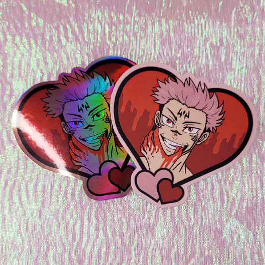 Sukuna heart stickers