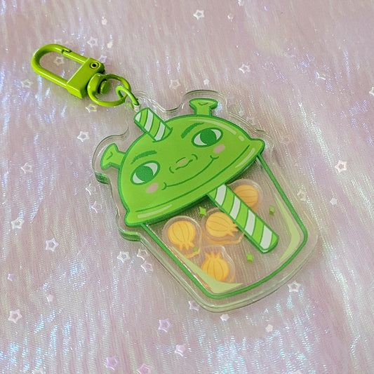 Shrek shaker keychain